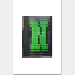 CAPITAL LETTER N. BLURRED but BOLD UPPER CASE Posters and Art